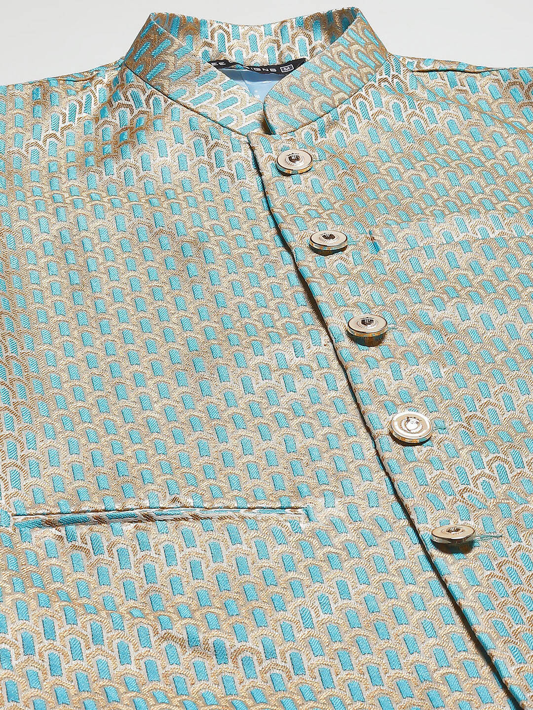 Woven Jacquard Nehru Jacket