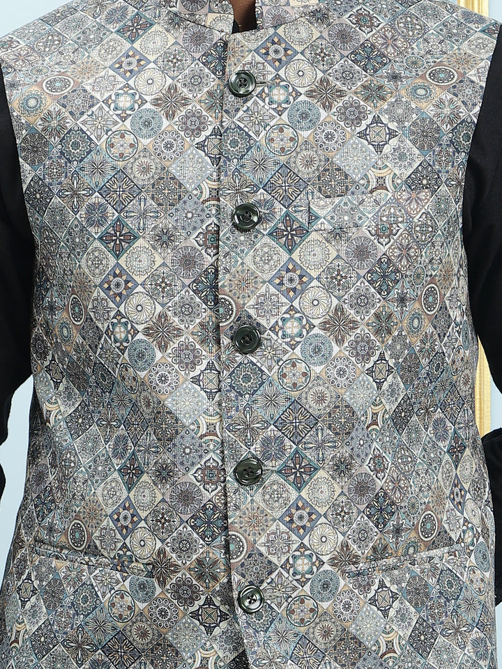 Printed Nehru Jacket