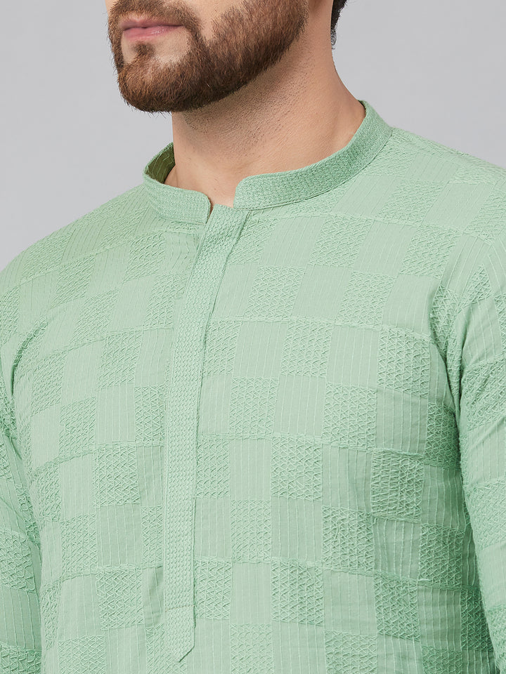 Chikankari Embroidered Straight kurta