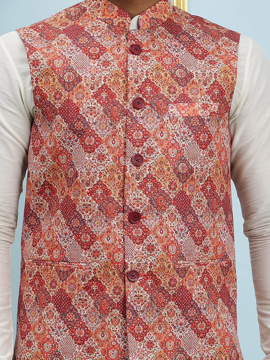 Printed Nehru Jacket