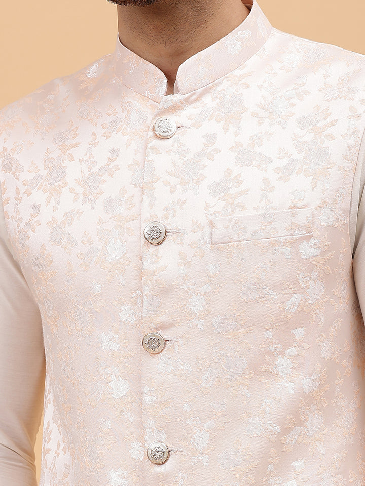 Woven Jacquard Nehru Jacket