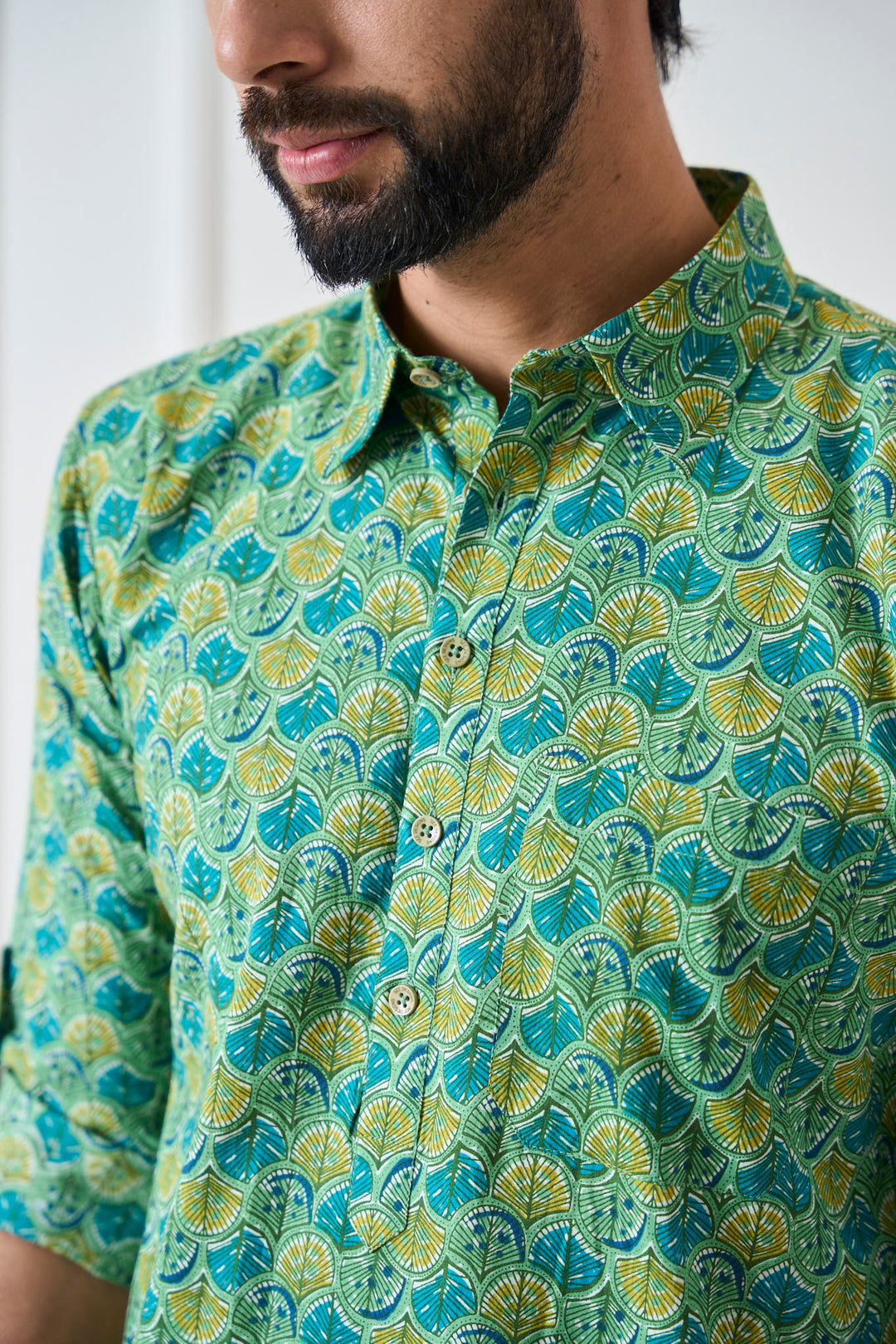 Pure Cotton Printed Pathani Kurta