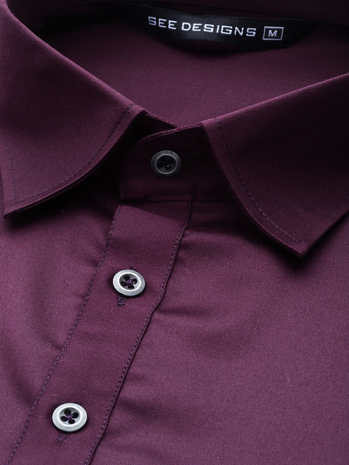 Men Purple Pathani Kurta with Salwar