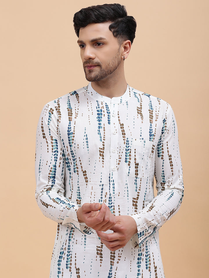 Pure Cotton Printed Straight kurta