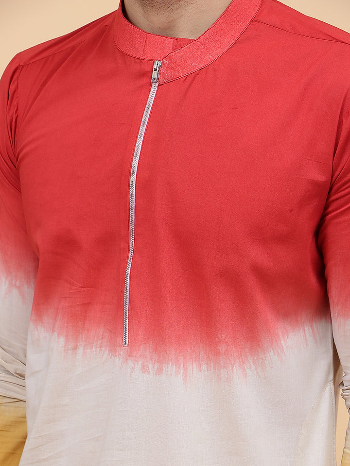 Ombre Dyed Pure Cotton Kurta