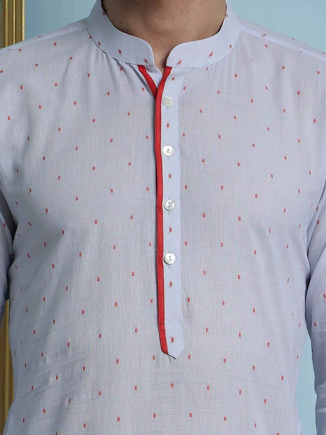 Printed Pure Cotton Striaght Kurta with Pyjama