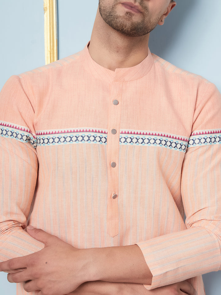 Woven Straight Cotton Kurta