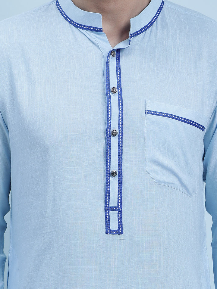 Solid Pure Cotton Straight Kurta