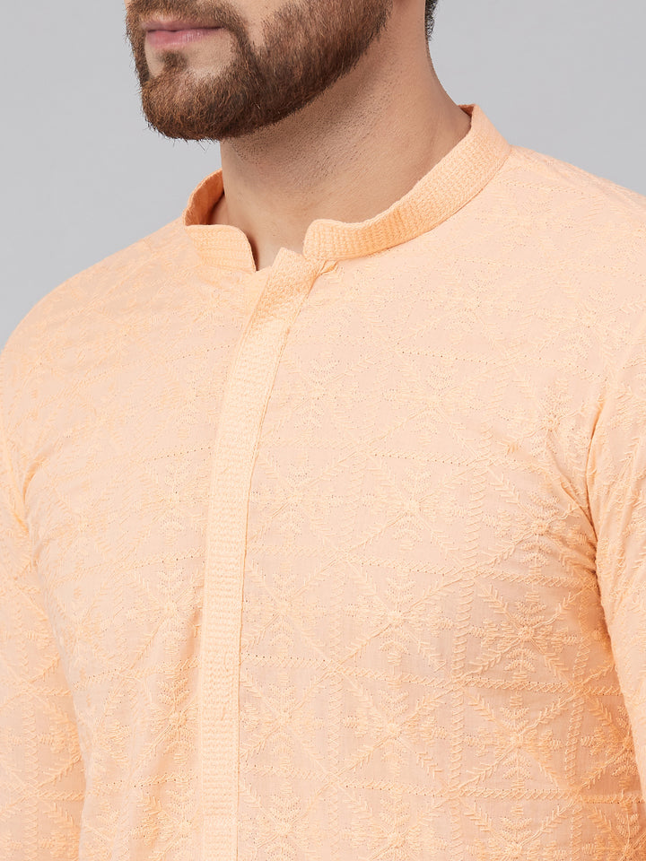 Chikankari Embroidered Straight kurta