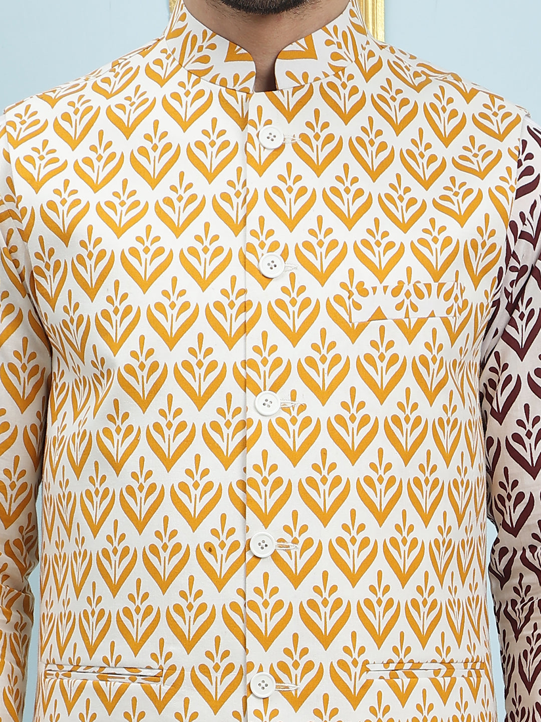 Printed Nehru Jacket