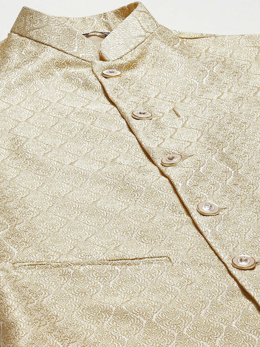 Woven Jacquard Nehru Jacket