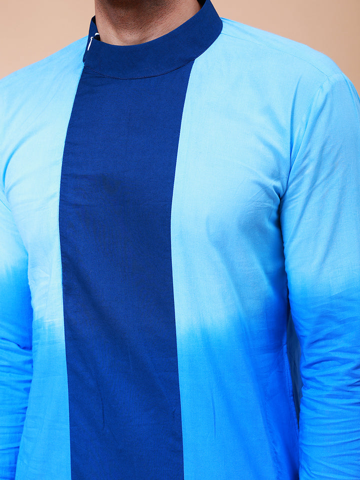 Ombre Dyed Pure Cotton Kurta