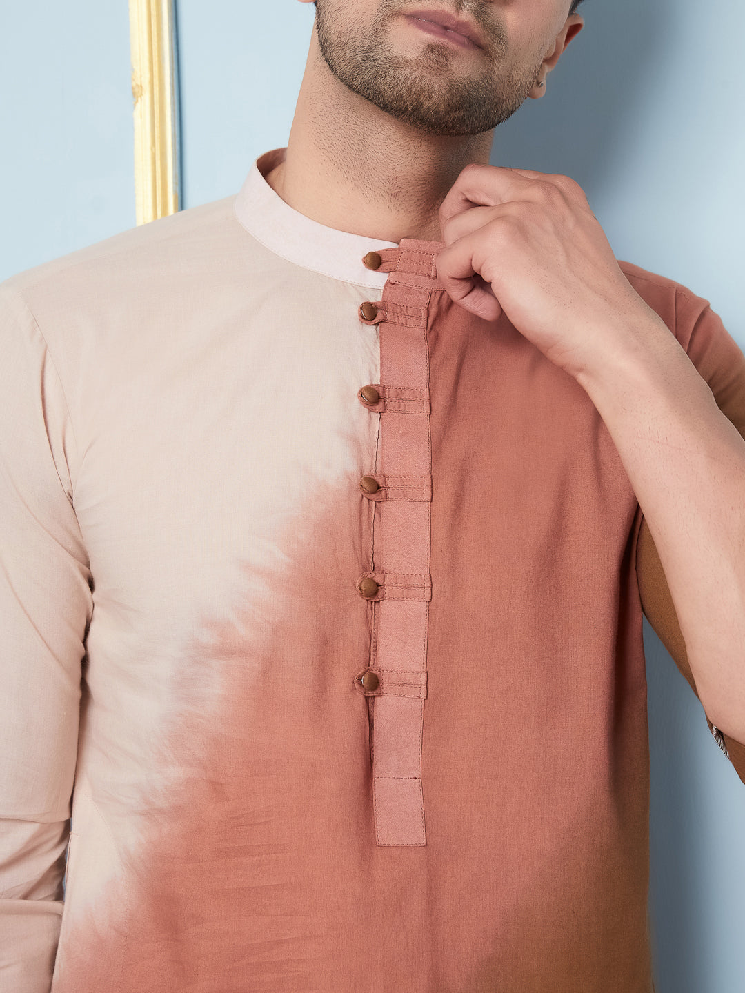 Ombre Dyed Pure Cotton Kurta