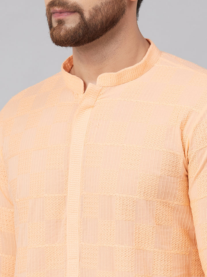 Chikankari Embroidered Straight kurta with Pyjama