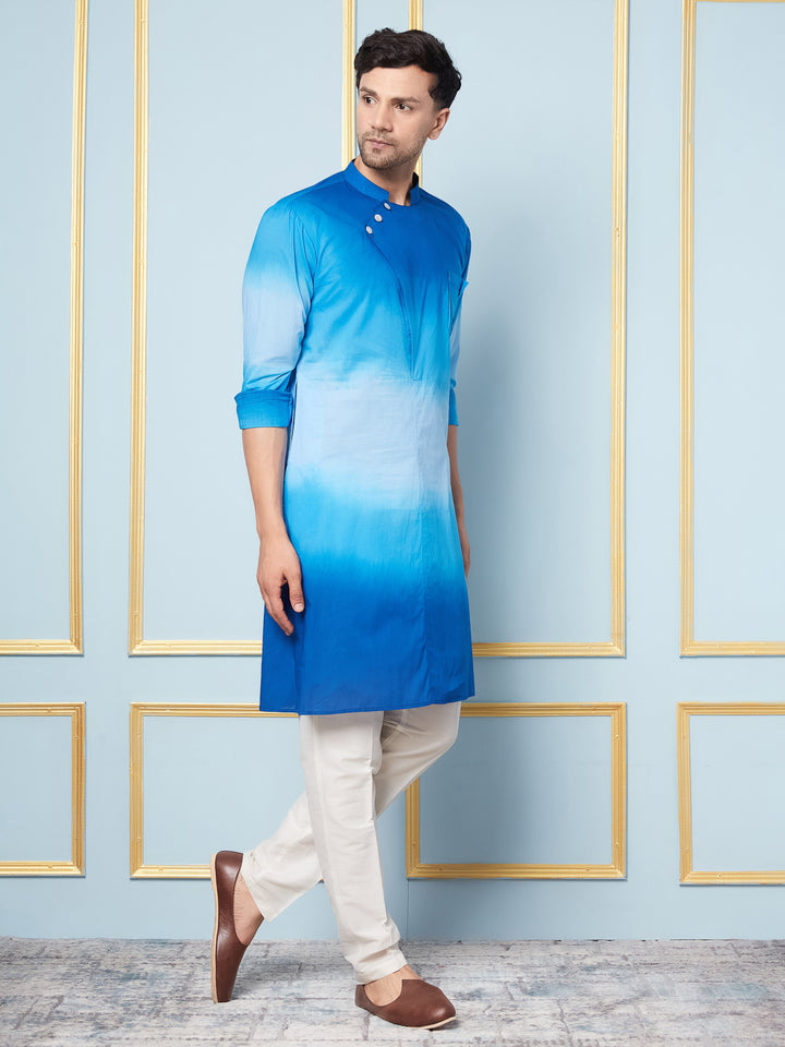 Ombre Dyed Pure Cotton Kurta