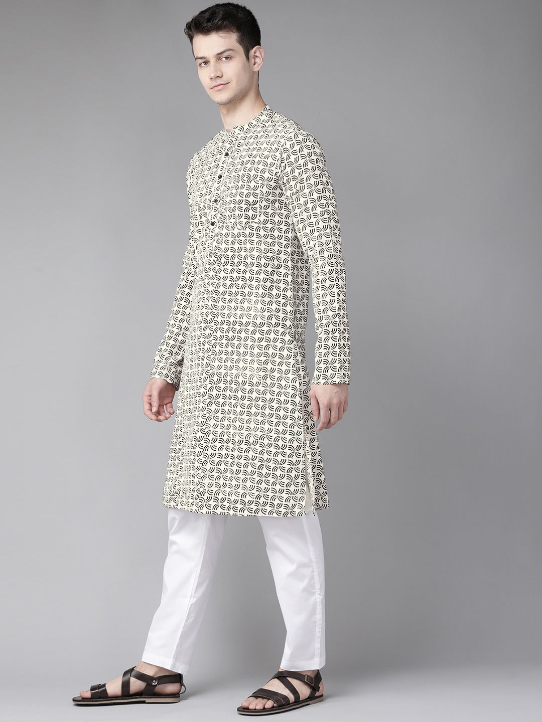 Handcrafted Block Printed Sustainable Straight Kurta with Pyjama