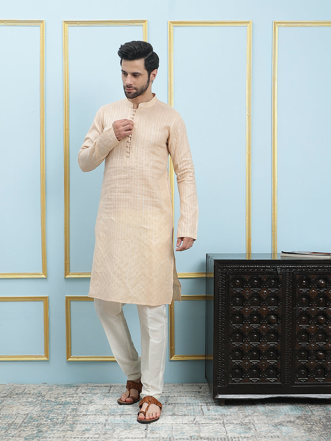 Thread Work Pure Cotton Kurta