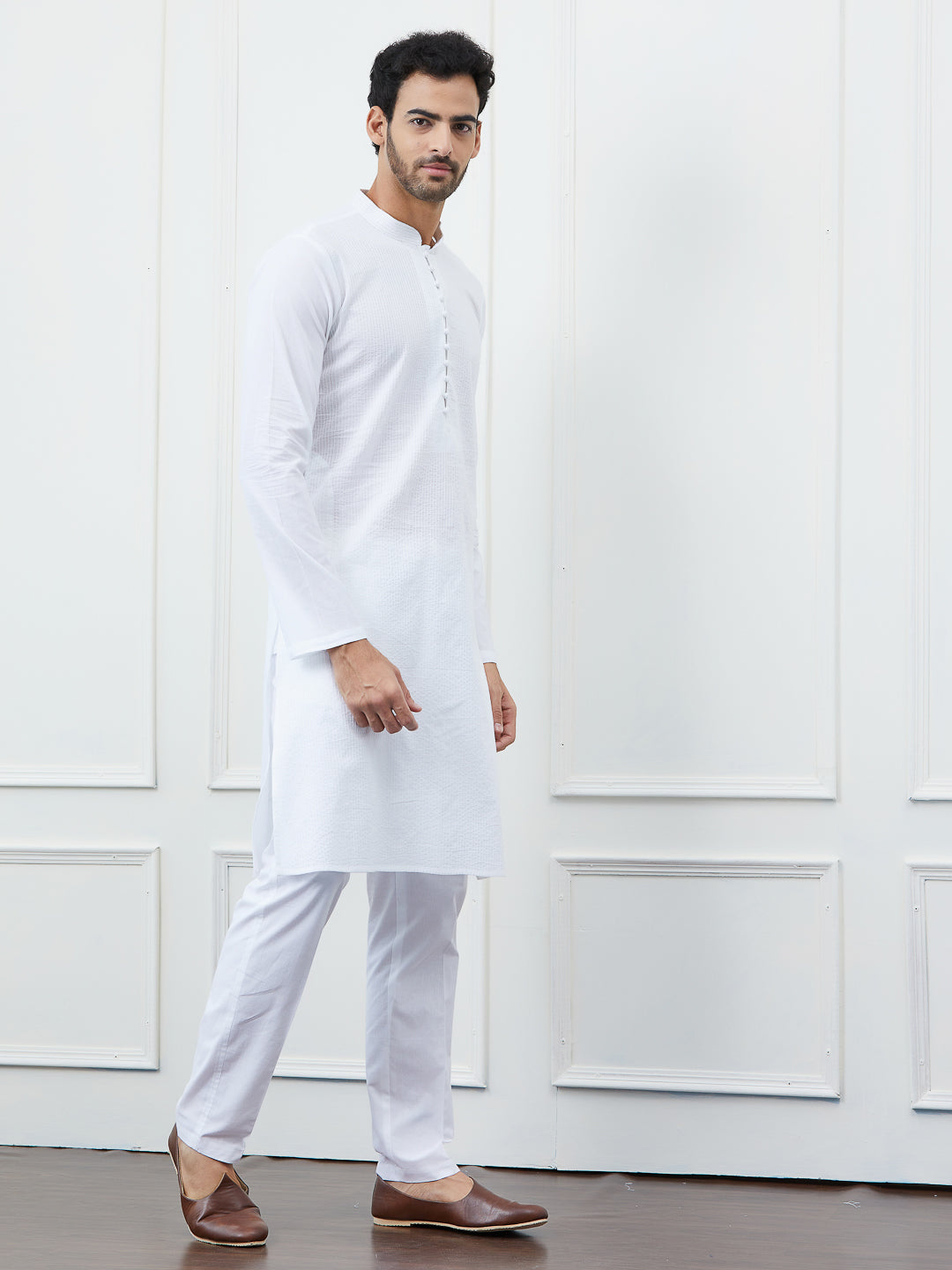 Thread Work Pure Cotton Kurta