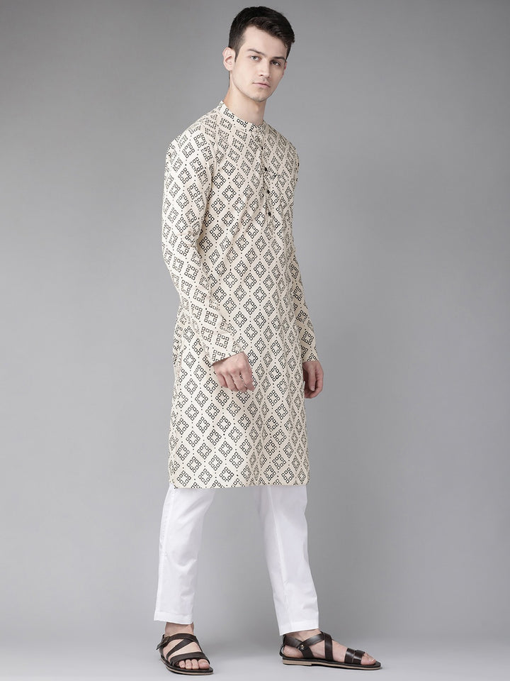 Handcrafted Block Printed Sustainable Straight Kurta with Pyjama