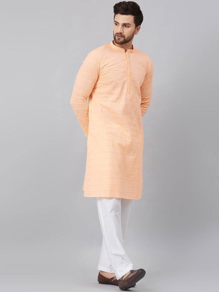 Chikankari Embroidered Straight kurta