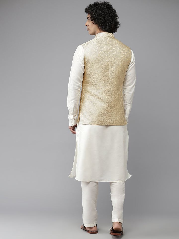 Woven Jacquard Nehru Jacket