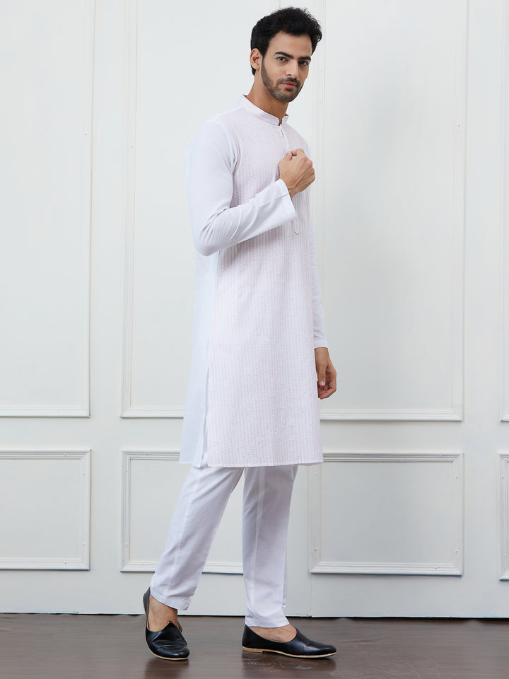 Sequin and Thread Work Pure Cotton Kurta