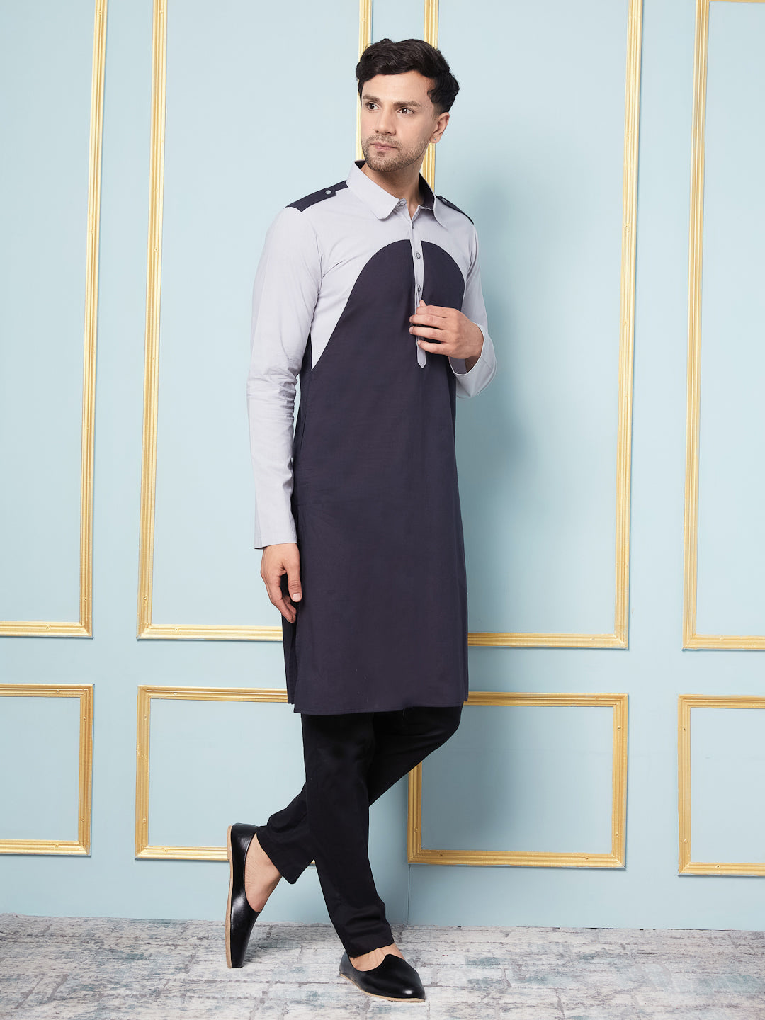 Solid Straight Cotton Kurta