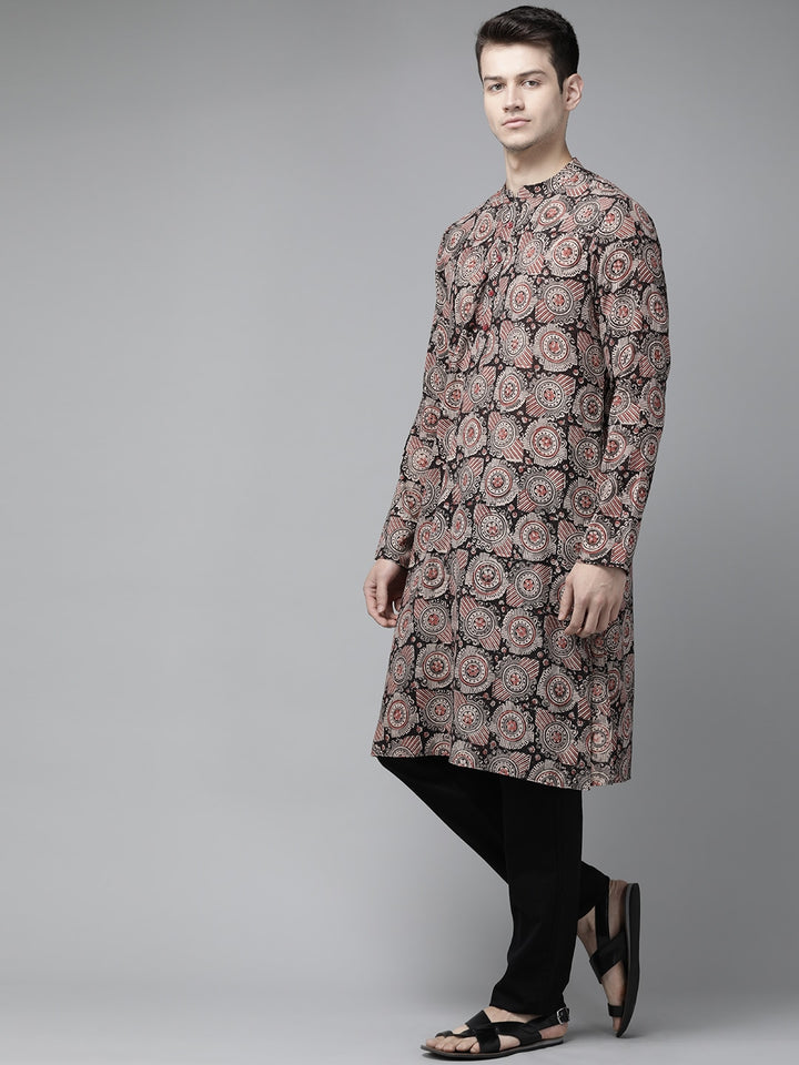 Handcrafted Block printed Kalamkari straight Sustainable kurta