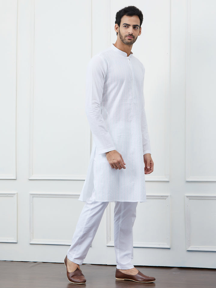 Thread Work Pure Cotton Kurta