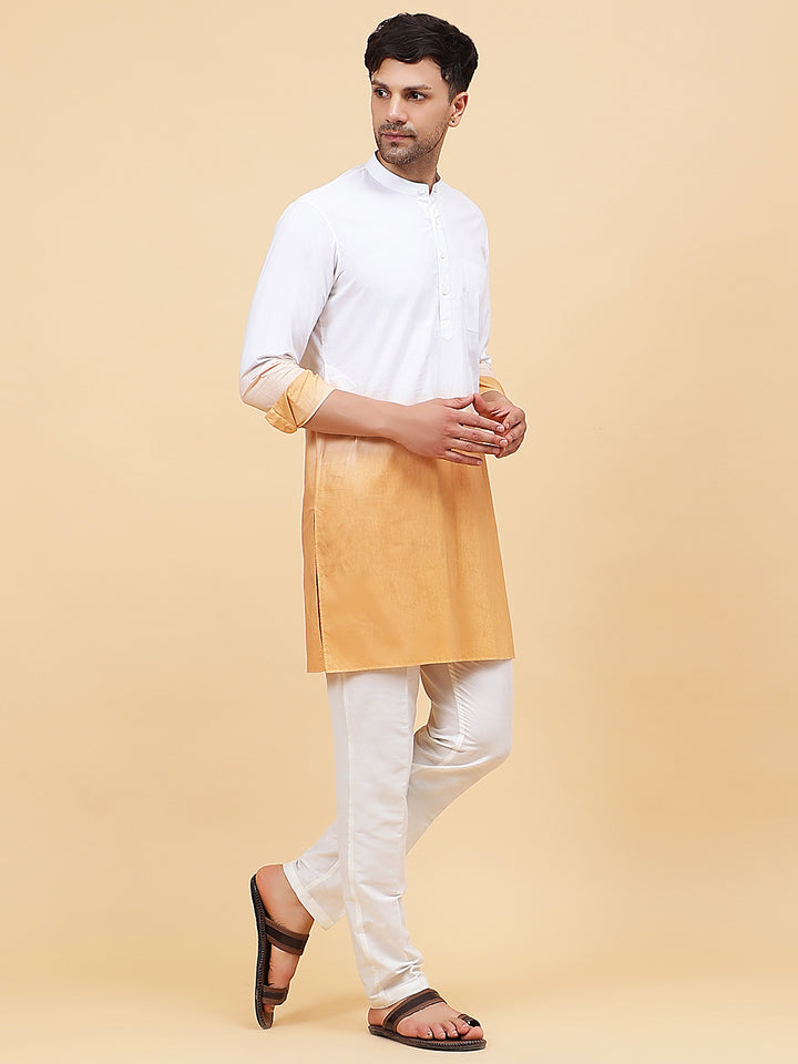 Ombre Dyed Pure Cotton Kurta