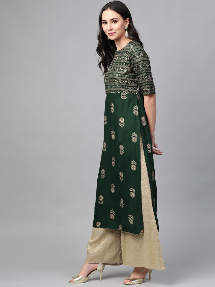 Printed Straight Kurta