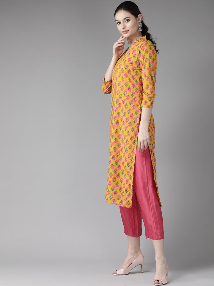 Floral Printed Straight kurta