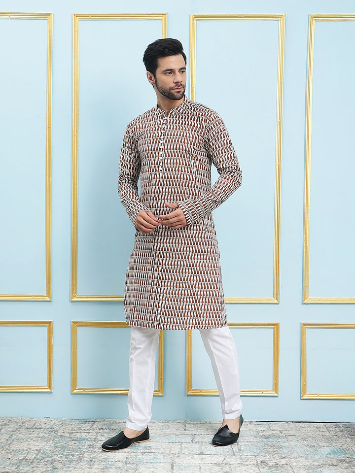 Printed Pure Cotton Straight Kurta