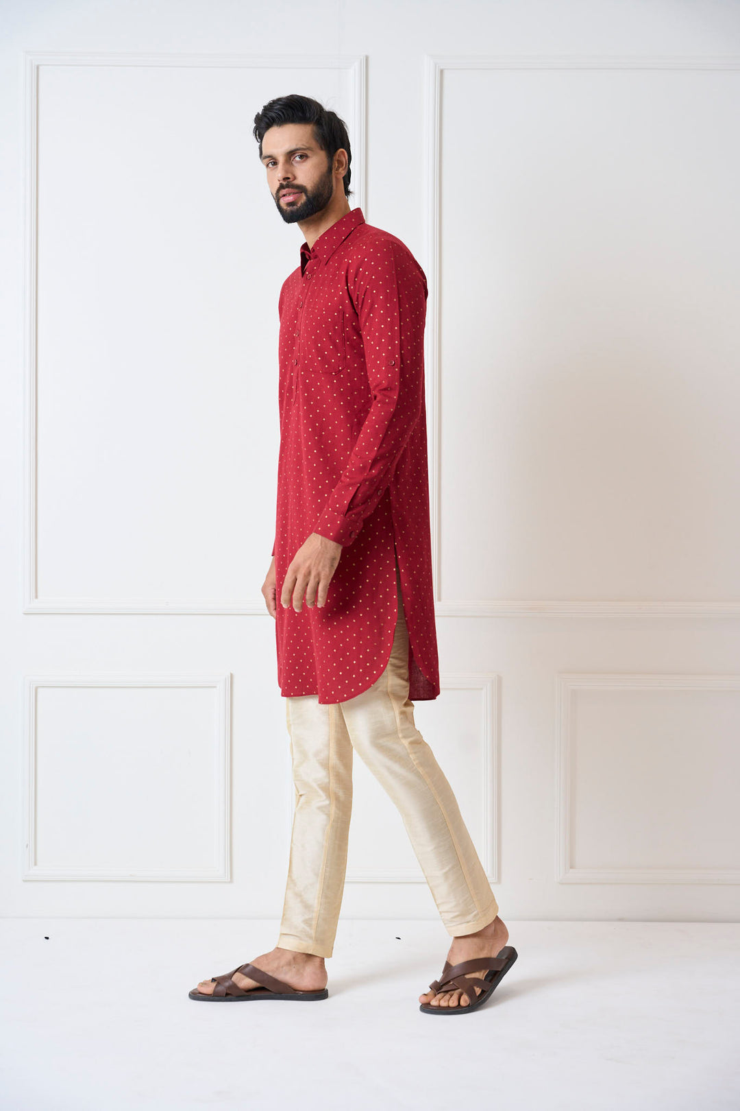 Pure Cotton Printed Pathani Kurta