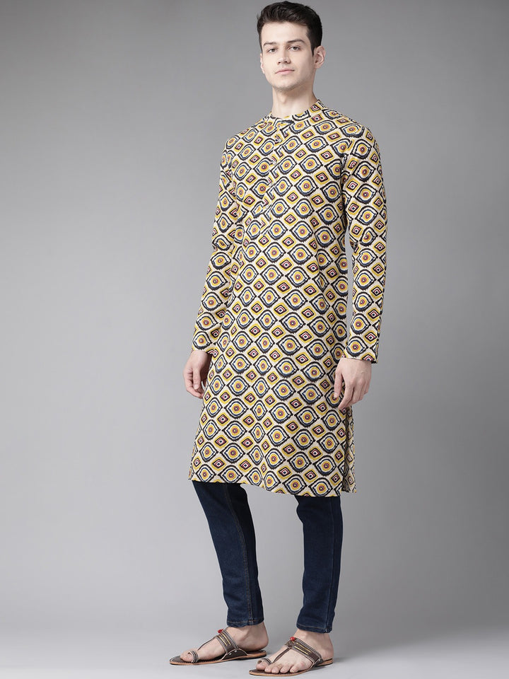 Handcrafted Block printed Kalamkari straight Sustainable kurta