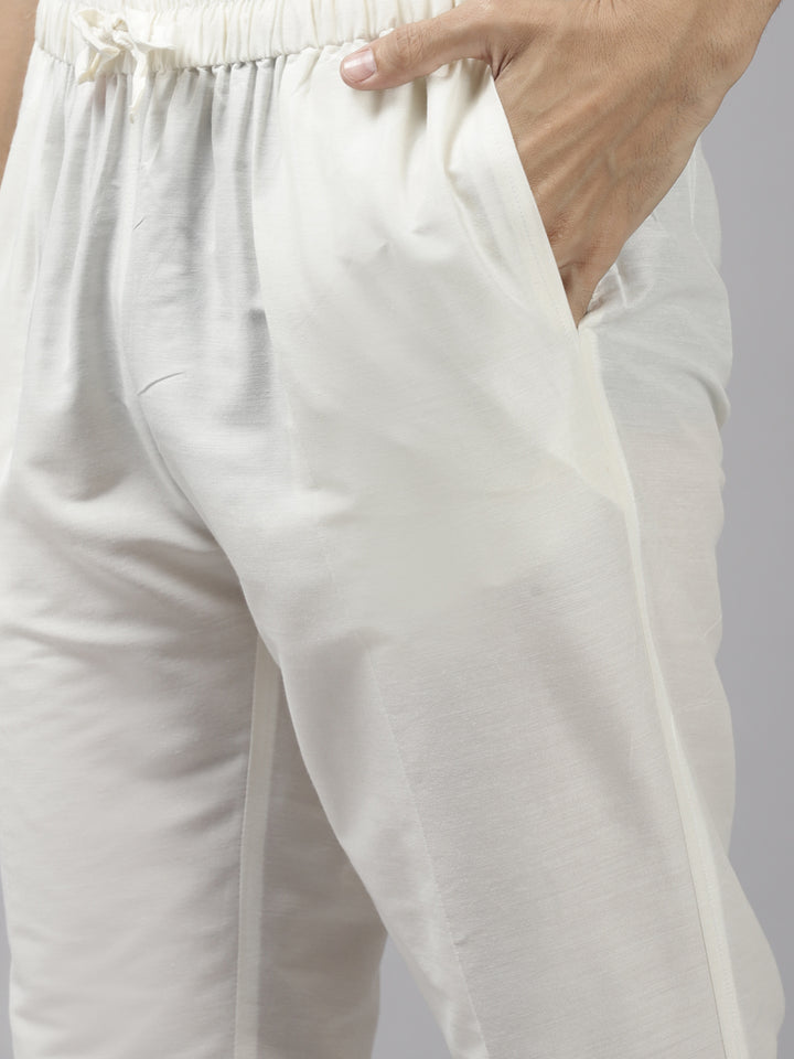 Silk Woven Straight kurta with Pyjama