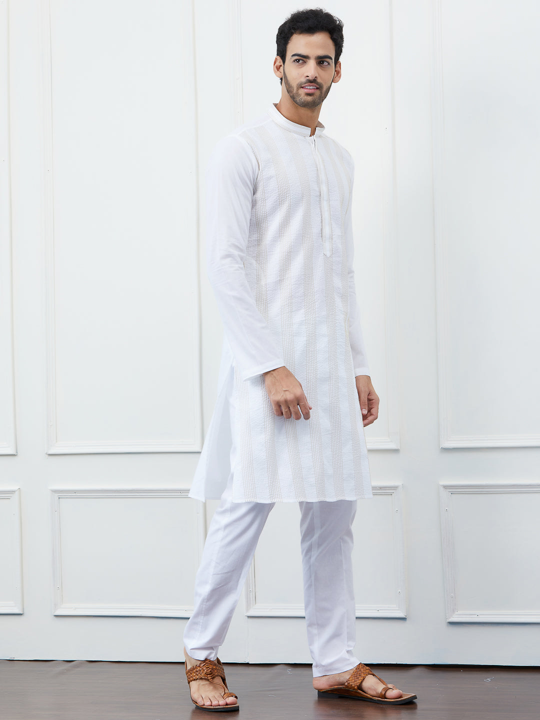 Thread Work Pure Cotton Kurta