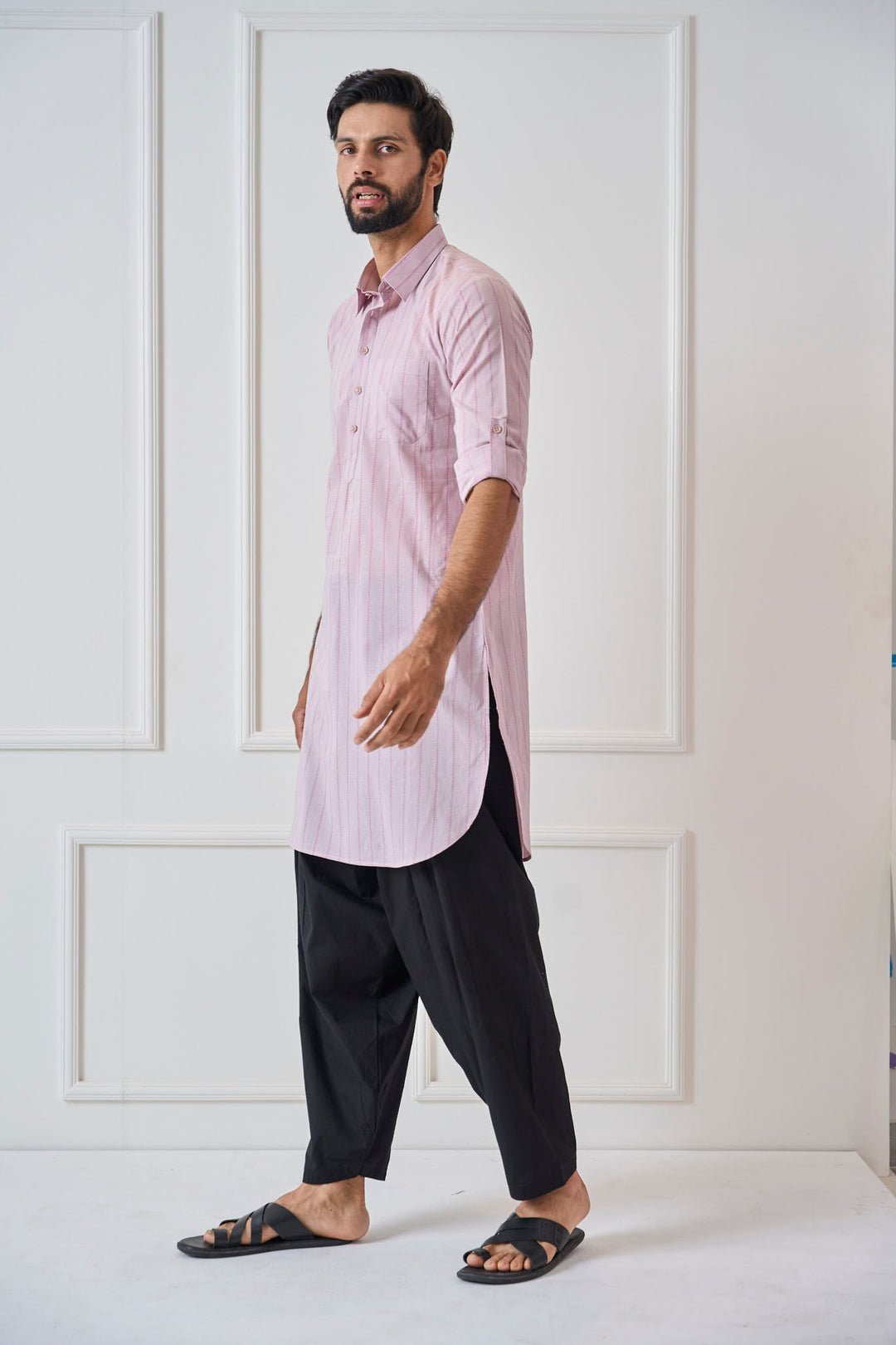 Pure Cotton Printed Pathani Kurta