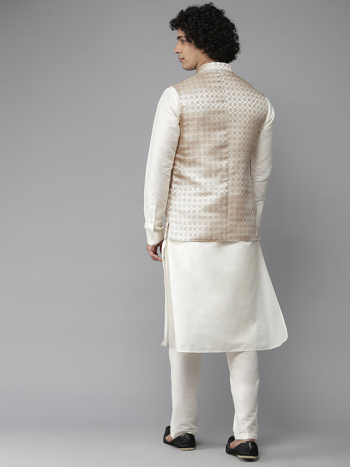 Woven Jacquard Nehru Jacket