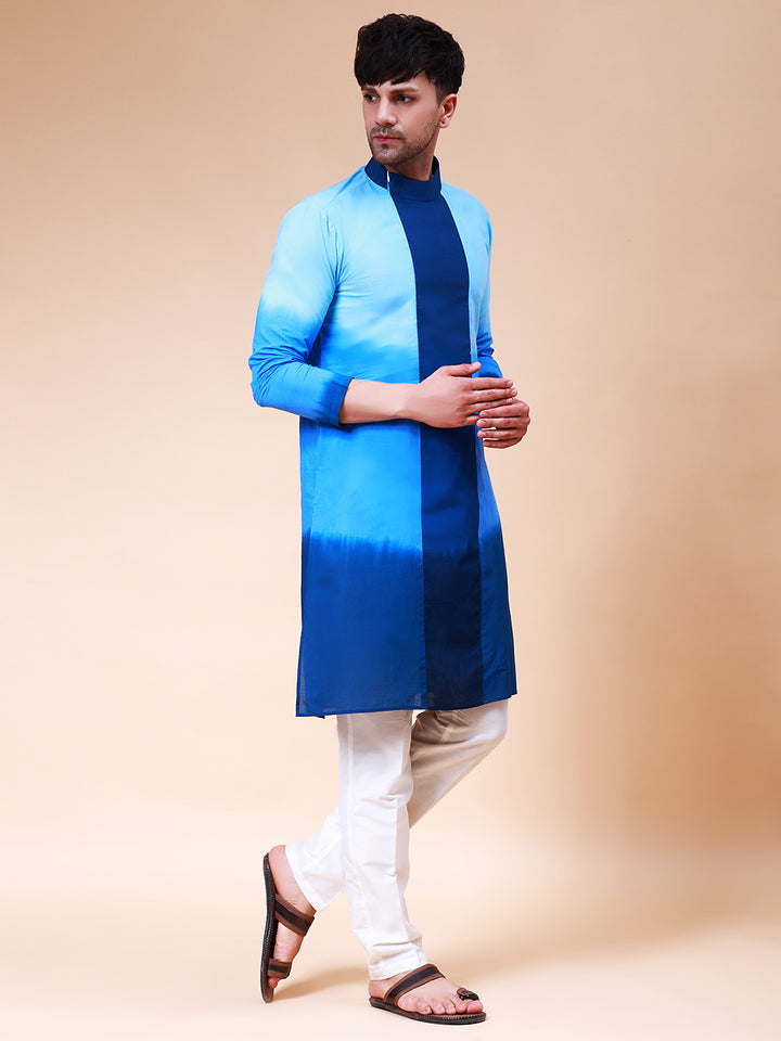 Ombre Dyed Pure Cotton Kurta