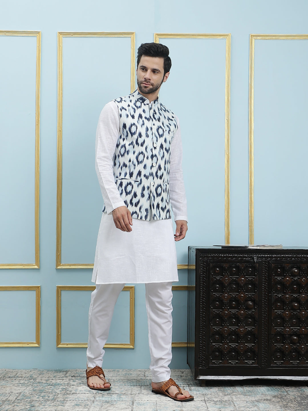 Printed Nehru Jacket