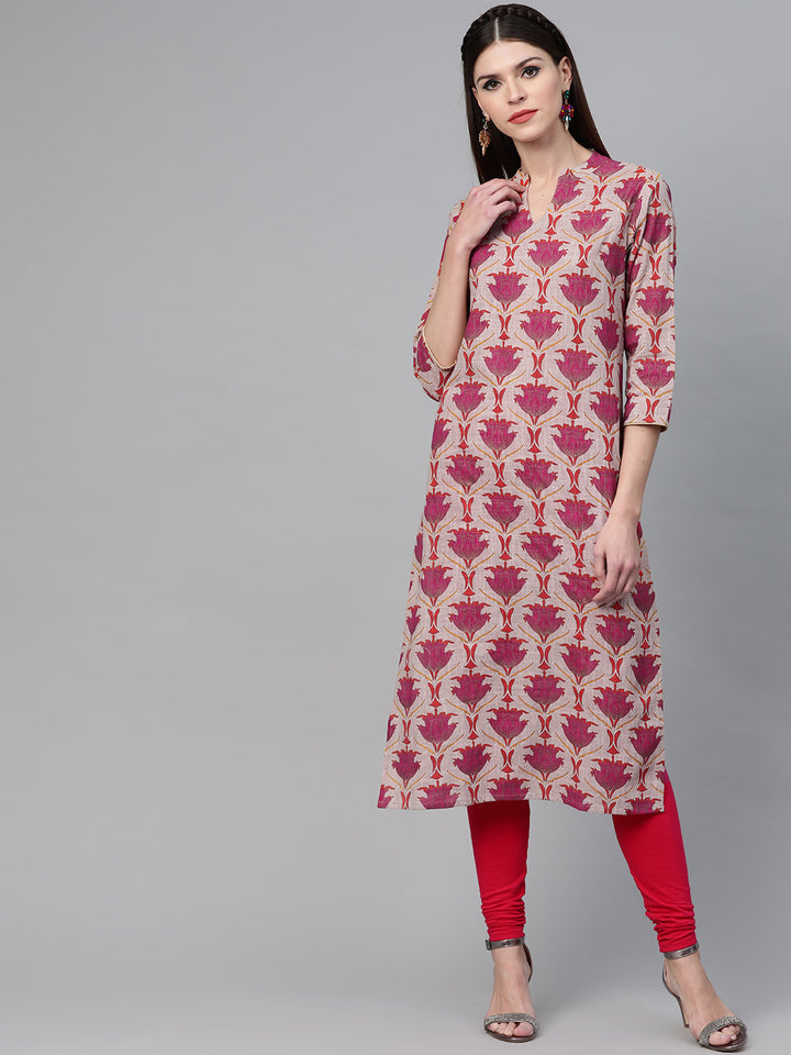 Printed Straight kurta