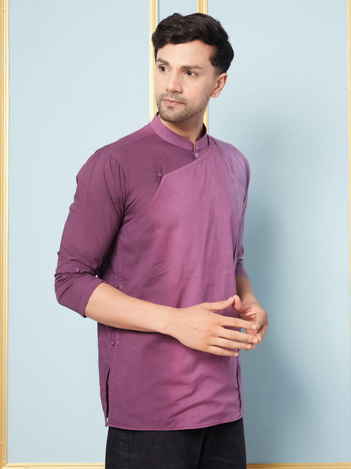 Ombre Dyed Pure Cotton Short Kurta