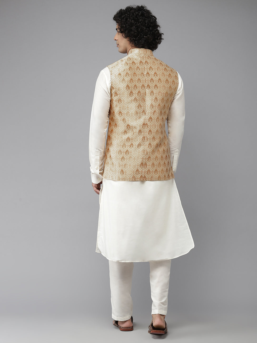 Woven Jacquard Nehru Jacket