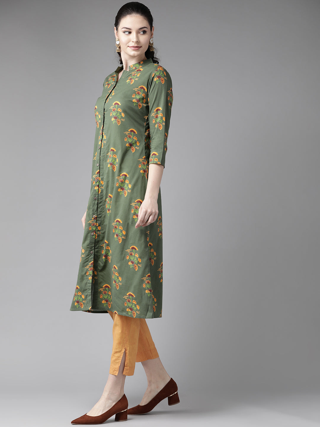 Floral Printed A-line kurta