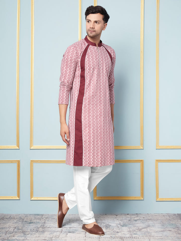 Geometric Printed Cotton Kurta