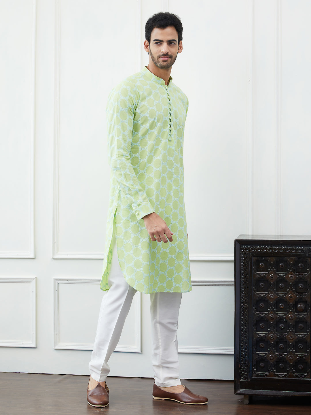 Embroidered Pure Cotton Straight Kurta