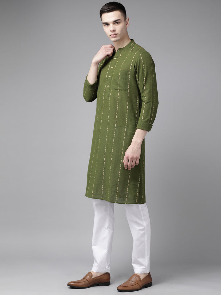 Stripe Printed Straight kurta