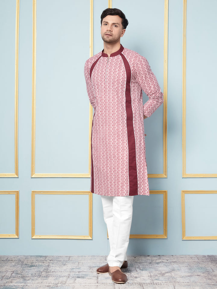 Geometric Printed Cotton Kurta