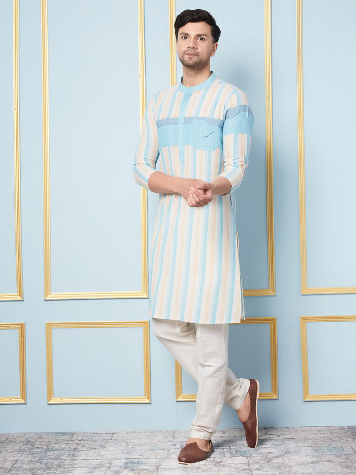 Woven Straight Cotton Kurta